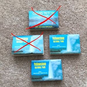 LOT 2 Vintage Yellowstone Mini Souvenir Portfolios